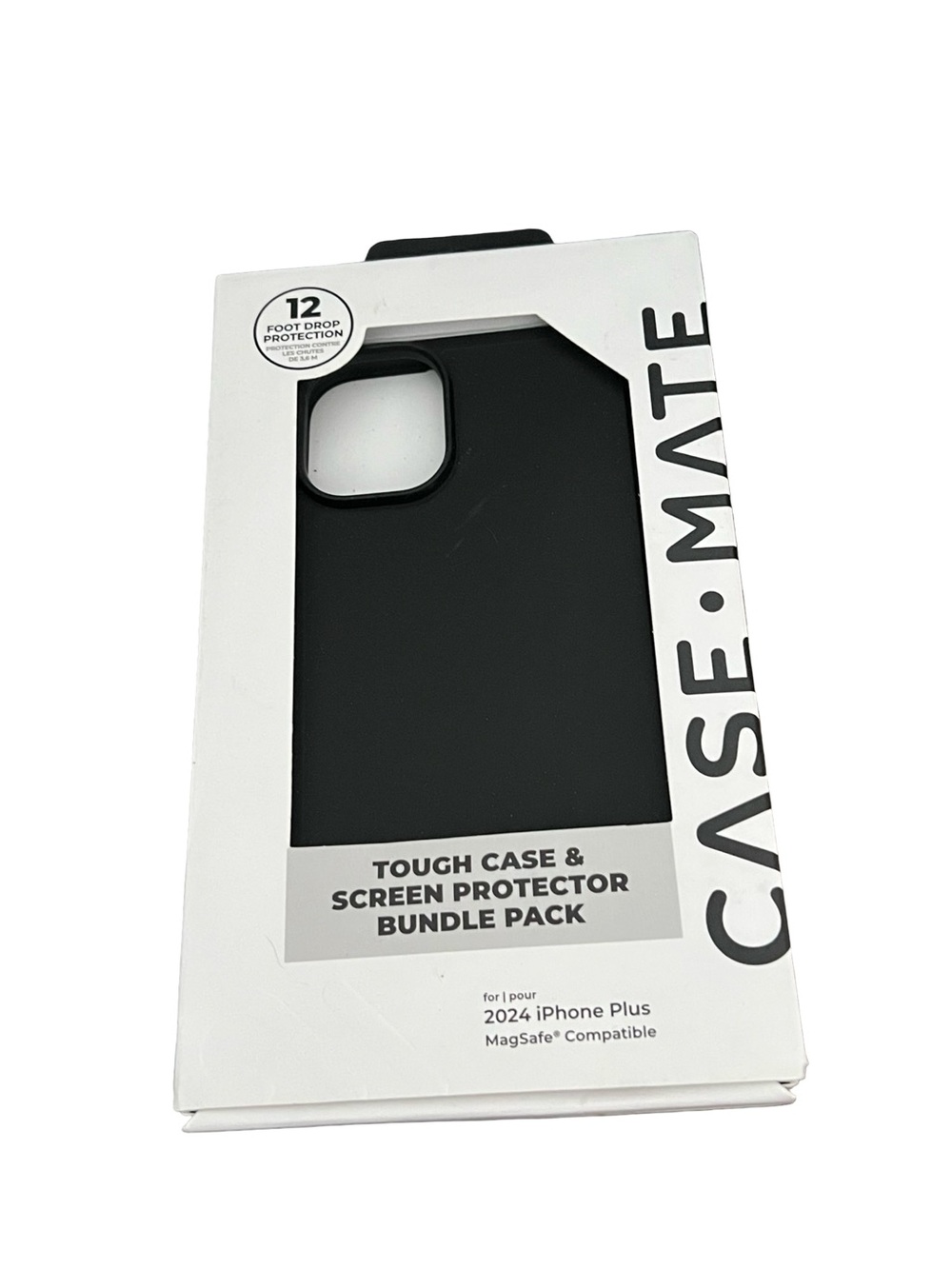 case-mate Tough Case & Screen Protector 2024 iPhone Plus Black Open BOX